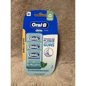 ORIGINAL 3 Pack Oral B Glide Pro Health Comfort Plus Floss Mint 131.2 Yd